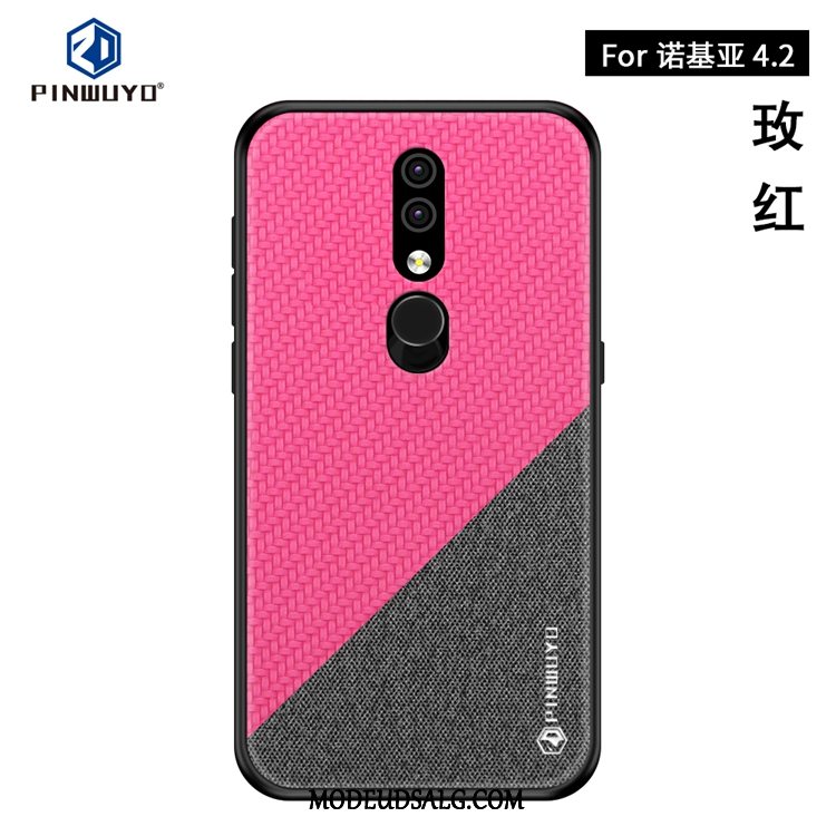 Nokia 4.2 Etui / Cover Alt Inklusive Silikone Nubuck Gul Anti-fald