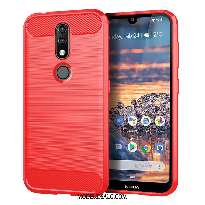 Nokia 4.2 Etui / Cover Anti-fald Beskyttelse Silikone Silke Fiber