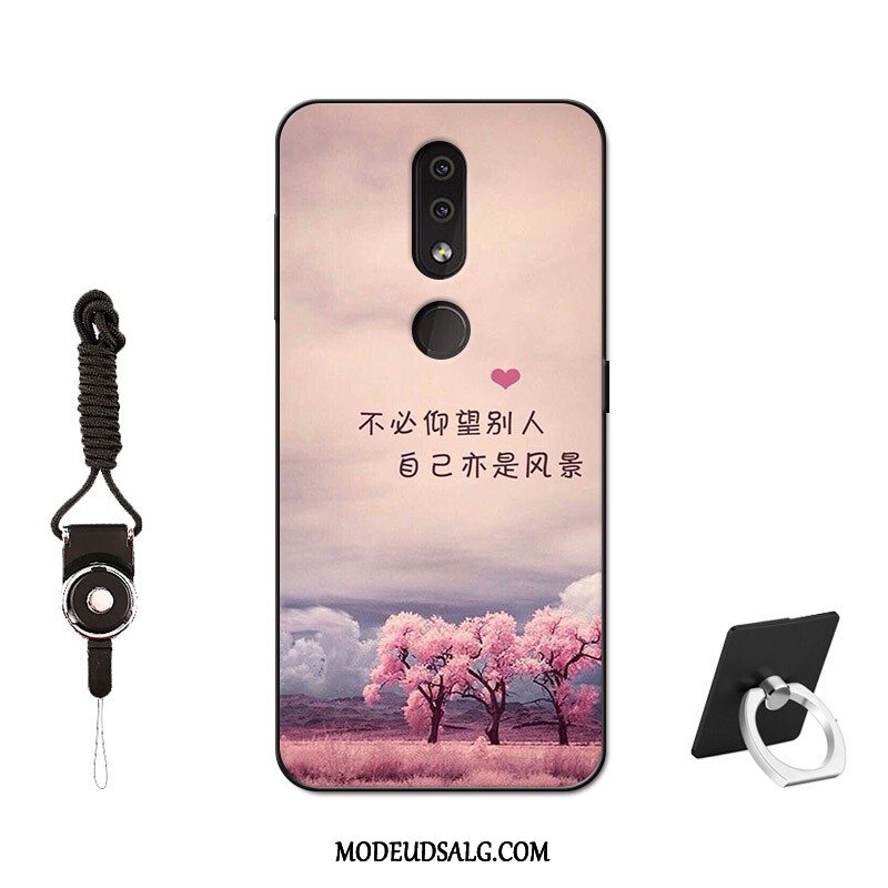 Nokia 4.2 Etui / Cover Lilla Beskyttelse Silikone Alt Inklusive