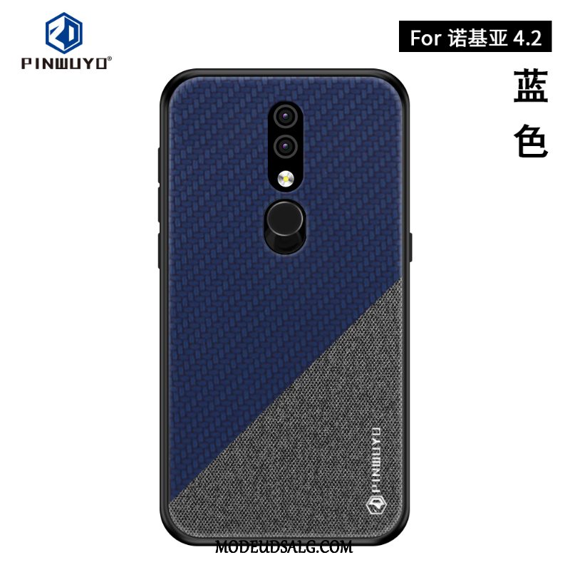 Nokia 4.2 Etui / Cover Sort Klud Skridsikre Beskyttelse