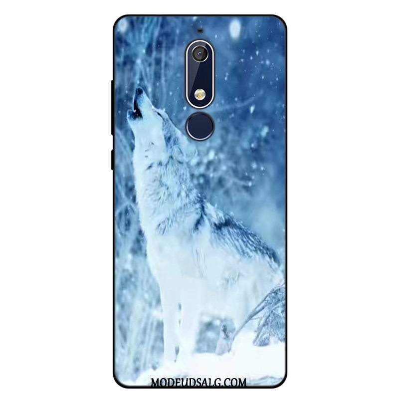 Nokia 5.1 Etui Blå Anti-fald Alt Inklusive Cover Trend