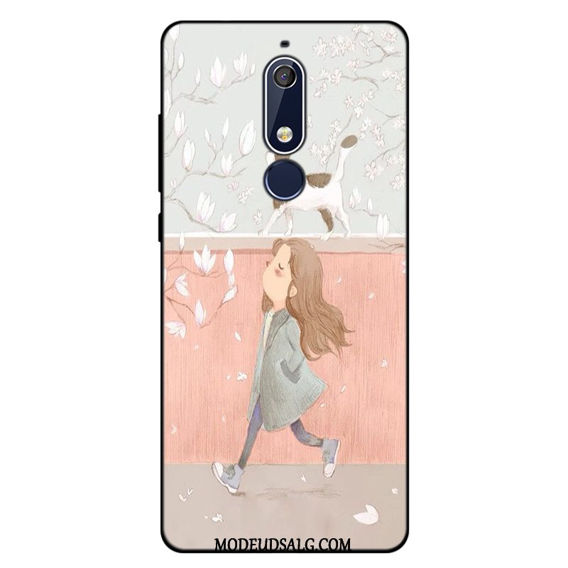 Nokia 5.1 Etui Blå Anti-fald Alt Inklusive Cover Trend