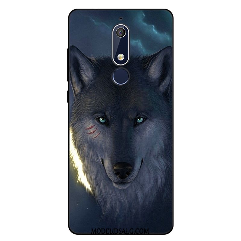 Nokia 5.1 Etui Blå Anti-fald Alt Inklusive Cover Trend