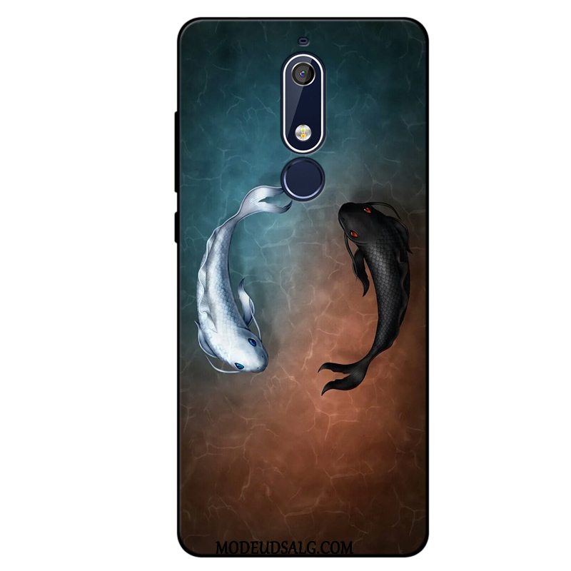 Nokia 5.1 Etui / Cover Cartoon Silikone Blød Alt Inklusive Anti-fald