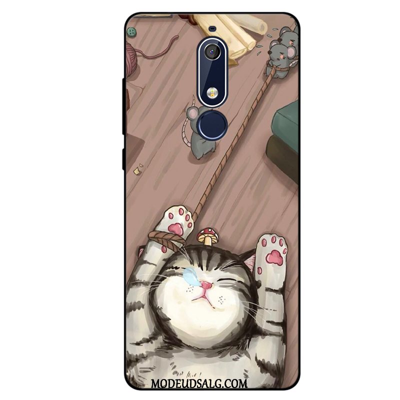 Nokia 5.1 Etui / Cover Cartoon Silikone Blød Alt Inklusive Anti-fald