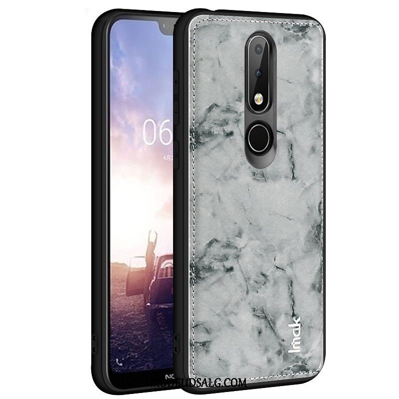 Nokia 5.1 Plus Etui / Cover Beskyttelse Klud Blå Anti-fald