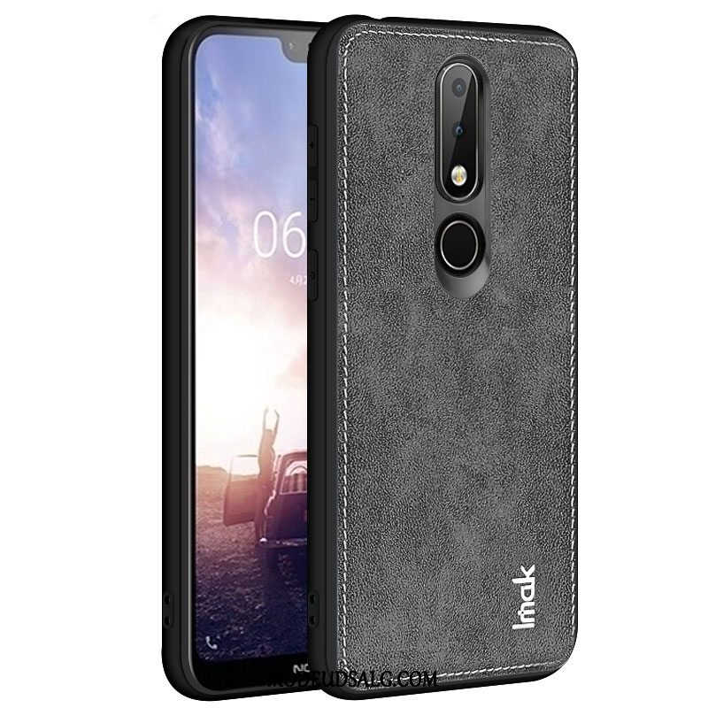 Nokia 5.1 Plus Etui / Cover Beskyttelse Klud Blå Anti-fald