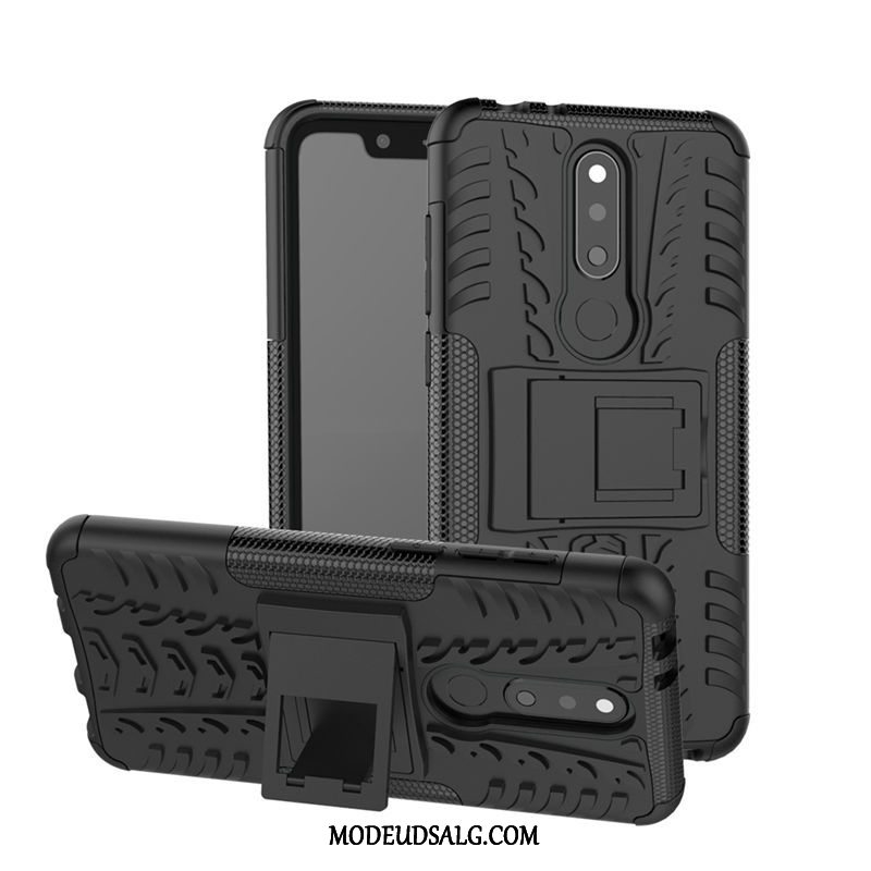 Nokia 5.1 Plus Etui / Cover Support Kreativ Silikone Mønster Tre Forsvar