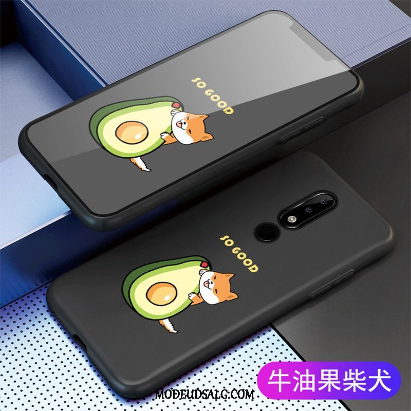 Nokia 5.1 Plus Etui / Cover Trend Nubuck Blød Beskyttelse Cartoon