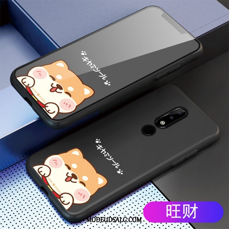 Nokia 5.1 Plus Etui / Cover Trend Nubuck Blød Beskyttelse Cartoon