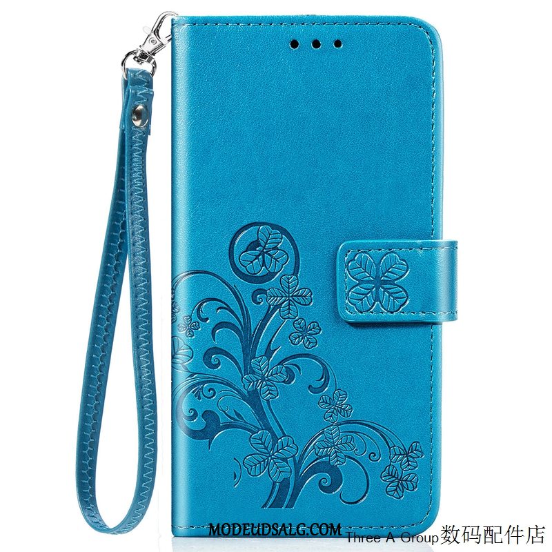 Nokia 5.3 Etui / Cover Kort Lædertaske Silikone Rød Hængende Ornamenter