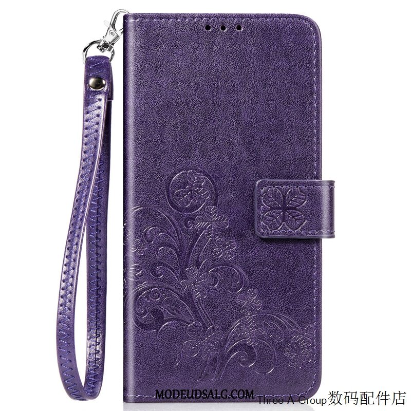 Nokia 5.3 Etui / Cover Kort Lædertaske Silikone Rød Hængende Ornamenter