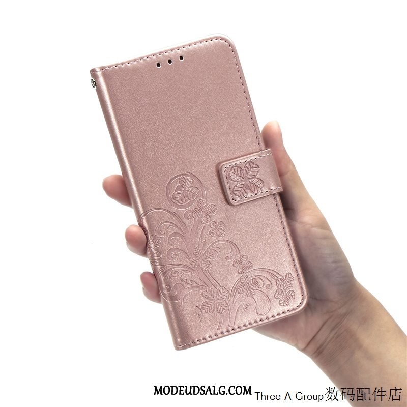 Nokia 5.3 Etui / Cover Kort Lædertaske Silikone Rød Hængende Ornamenter