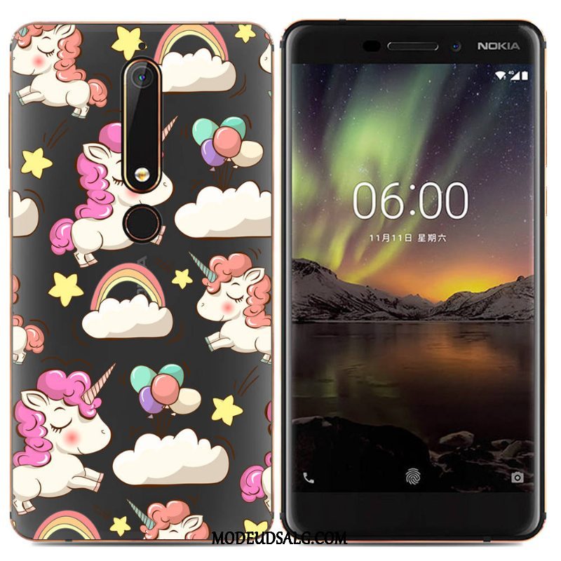 Nokia 6.1 Etui / Cover Blød Kreativ Beskyttelse Trend Simple