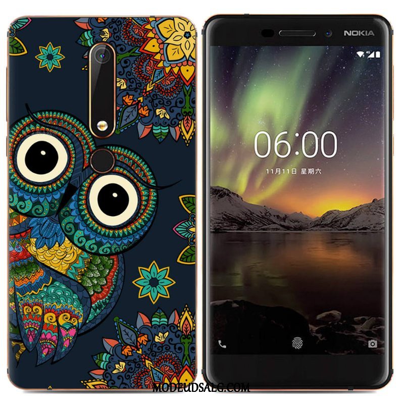 Nokia 6.1 Etui / Cover Blød Kreativ Beskyttelse Trend Simple