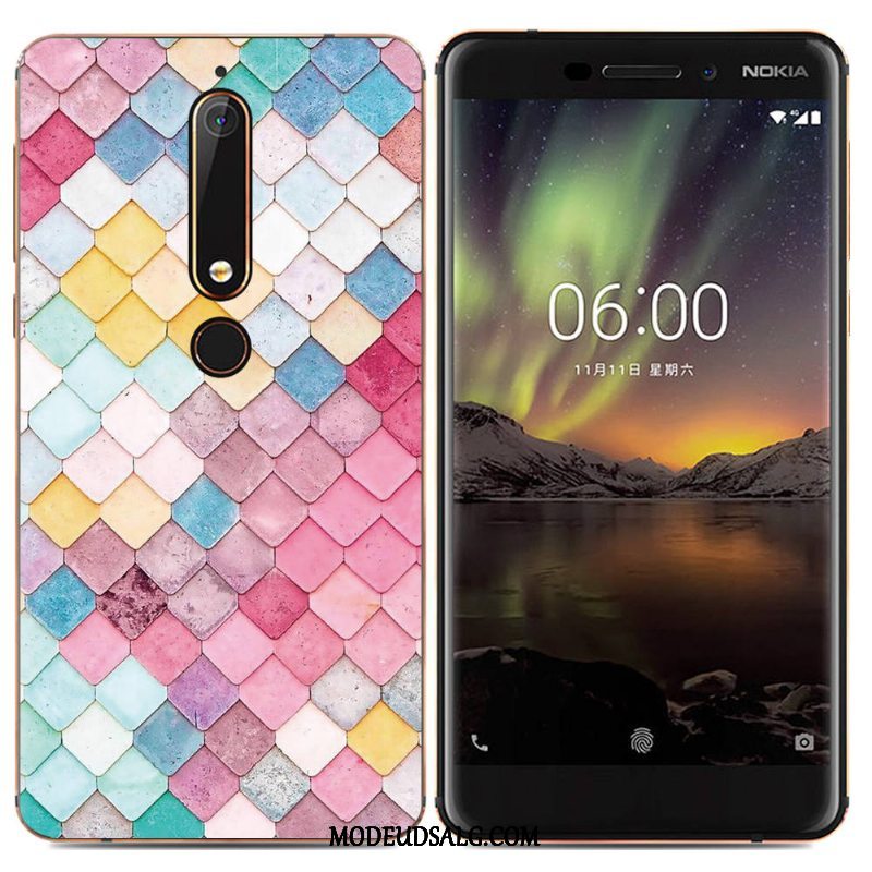 Nokia 6.1 Etui / Cover Blød Kreativ Beskyttelse Trend Simple