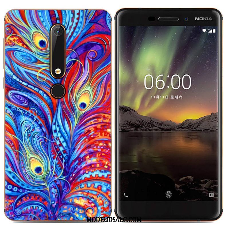 Nokia 6.1 Etui / Cover Blød Kreativ Beskyttelse Trend Simple