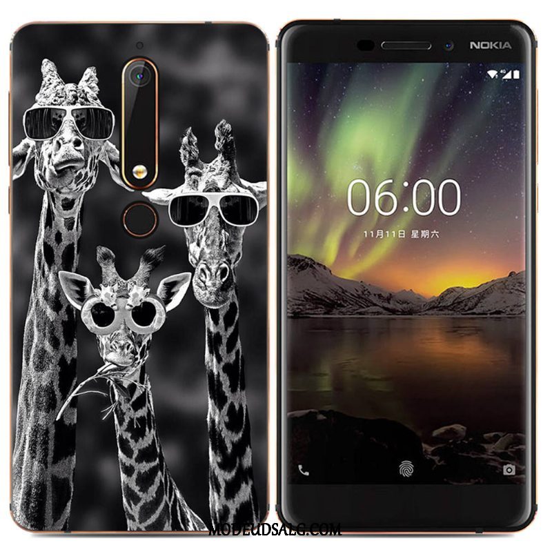 Nokia 6.1 Etui / Cover Blød Kreativ Beskyttelse Trend Simple