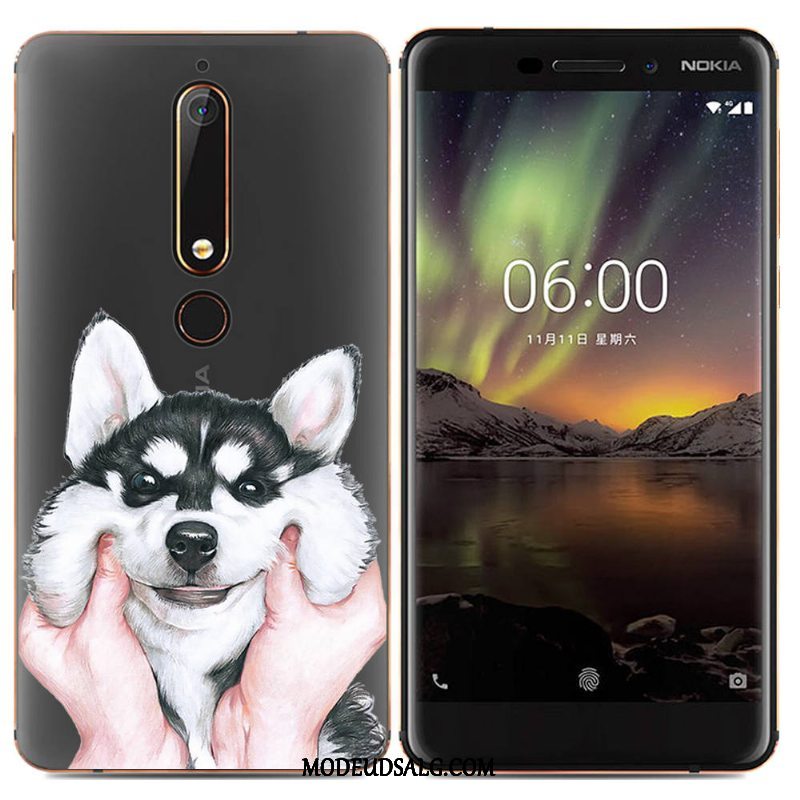 Nokia 6.1 Etui / Cover Blød Kreativ Beskyttelse Trend Simple