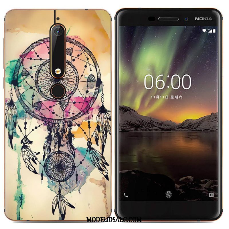 Nokia 6.1 Etui / Cover Blød Kreativ Beskyttelse Trend Simple