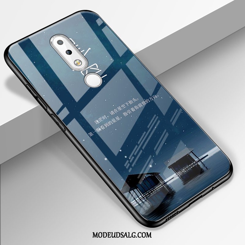 Nokia 6.1 Etui Hærdet Glas Mode Cartoon Beskyttelse Trendy