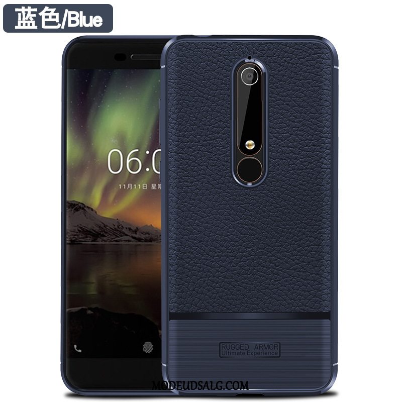 Nokia 6.1 Etui Mønster Fiber Anti-fald