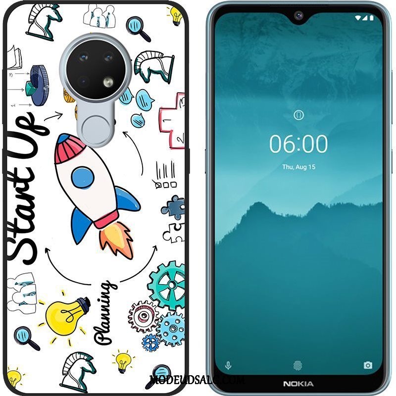 Nokia 6.2 Etui Blød Malet Nubuck Trend Lilla