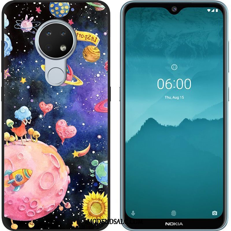 Nokia 6.2 Etui Blød Malet Nubuck Trend Lilla