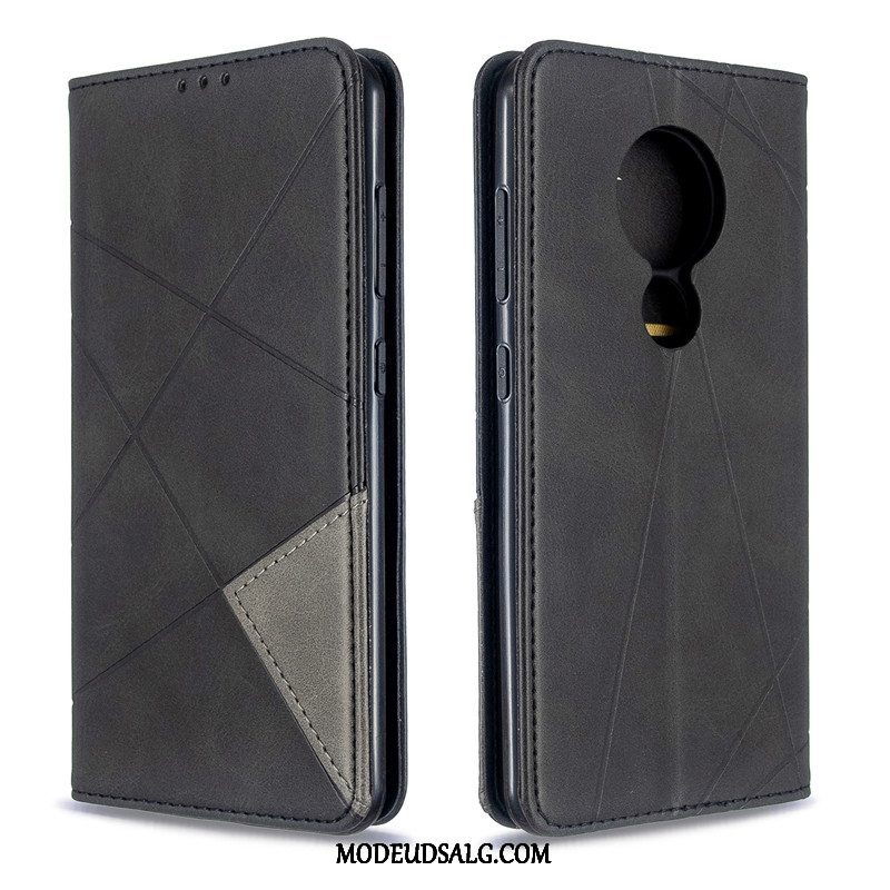 Nokia 6.2 Etui / Cover Gul Business Lædertaske Simple Solid Farve