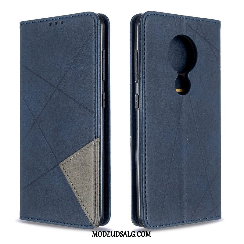 Nokia 6.2 Etui / Cover Gul Business Lædertaske Simple Solid Farve