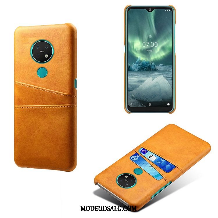 Nokia 6.2 Etui / Cover Mønster Cow Kort Blå