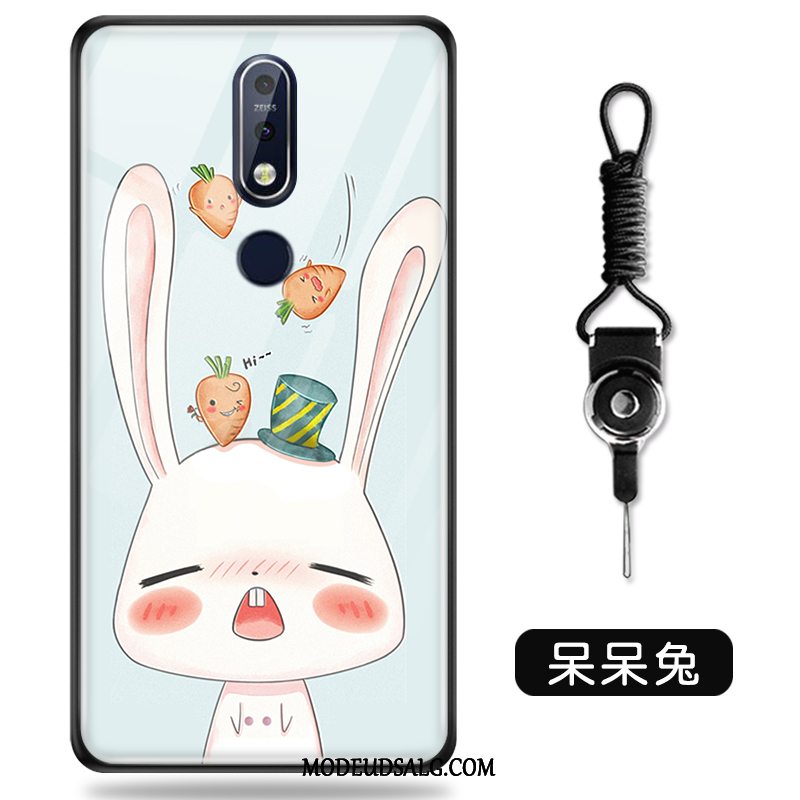 Nokia 7.1 Etui Af Personlighed Glas Smuk Hård Cartoon