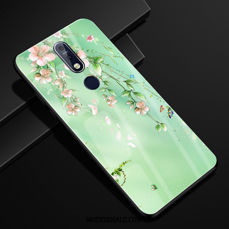 Nokia 7.1 Etui Anti-fald Cover Blå Beskyttelse Scenery