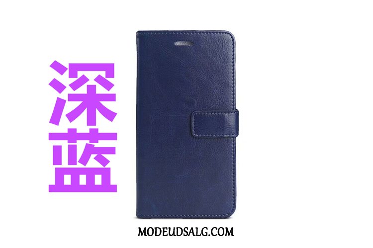 Nokia 7.1 Etui Anti-fald Dyb Farve Cover Folio Lædertaske