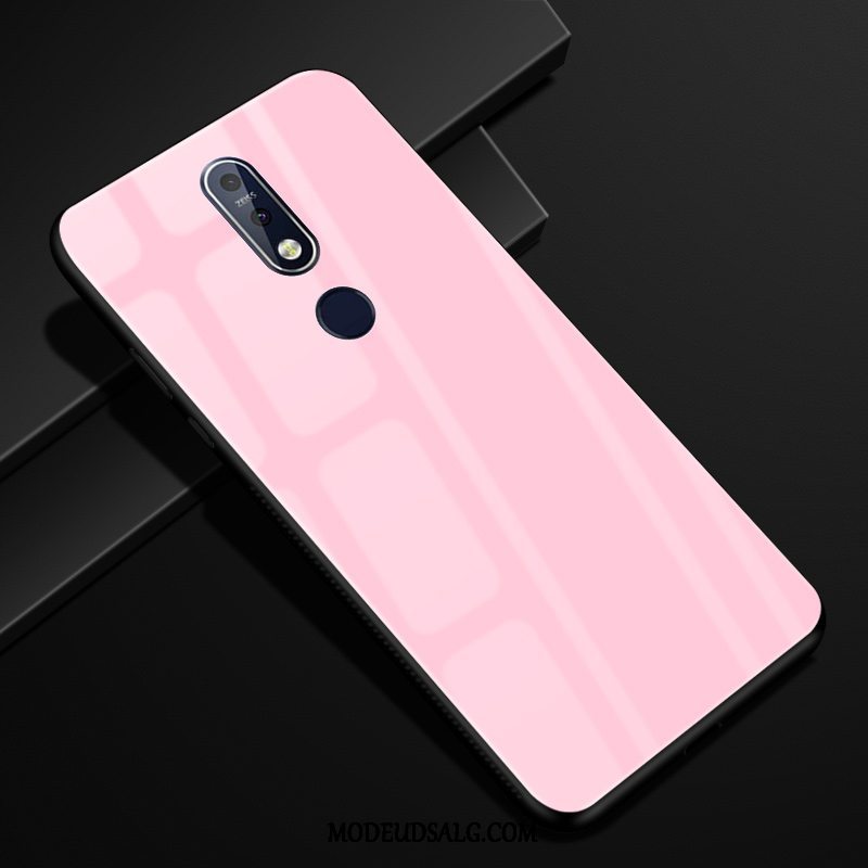 Nokia 7.1 Etui Anti-fald Lilla Gradient Beskyttelse Cover