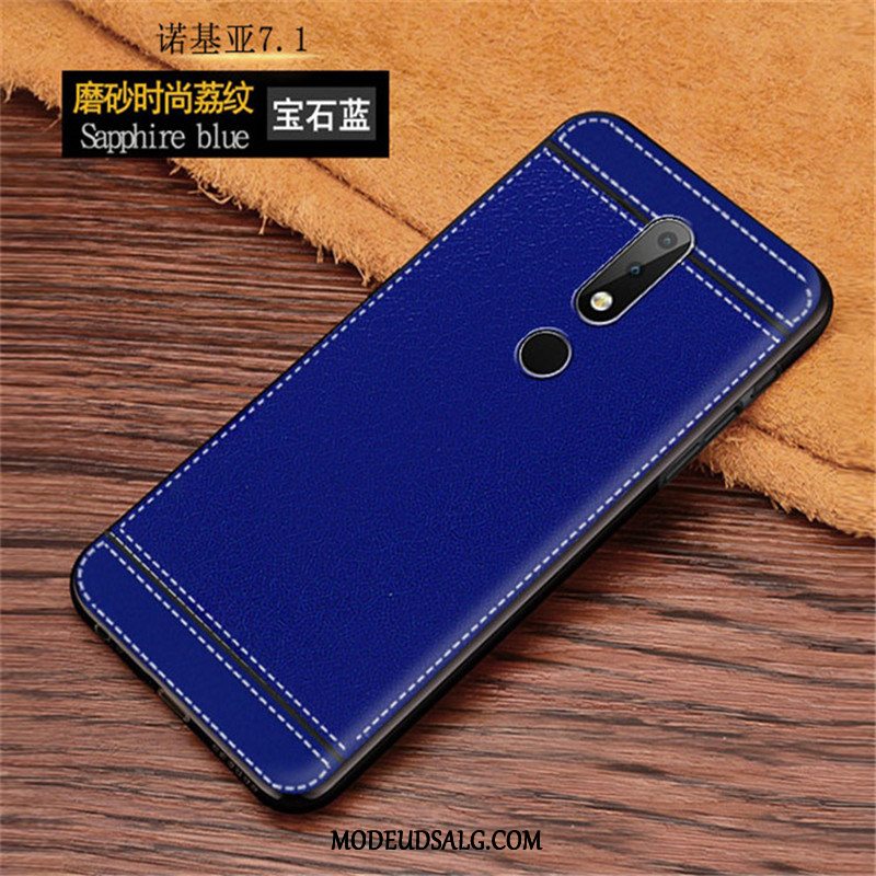 Nokia 7.1 Etui Beskyttelse Trendy Hængende Ornamenter Brun Cover