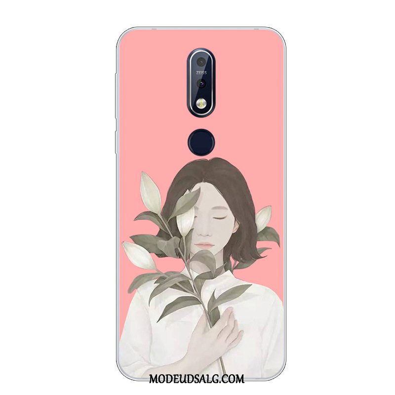 Nokia 7.1 Etui Cartoon Beskyttelse Cover Smuk Silikone