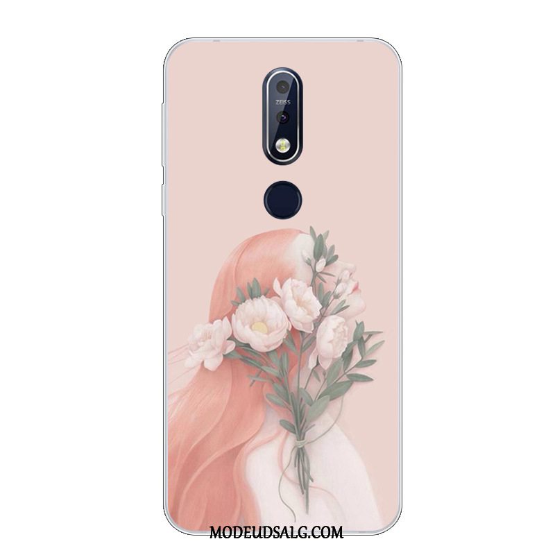 Nokia 7.1 Etui Cartoon Beskyttelse Cover Smuk Silikone