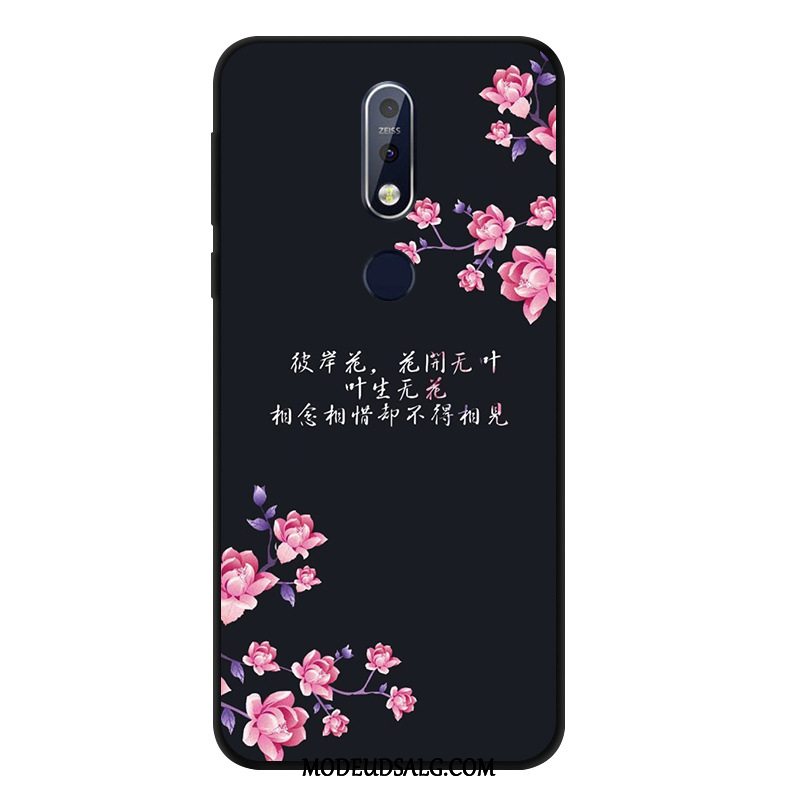 Nokia 7.1 Etui / Cover Beskyttelse Silikone Vind Anti-fald