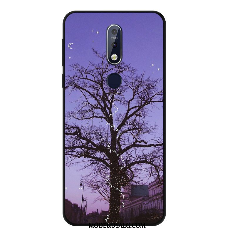 Nokia 7.1 Etui / Cover Beskyttelse Silikone Vind Anti-fald