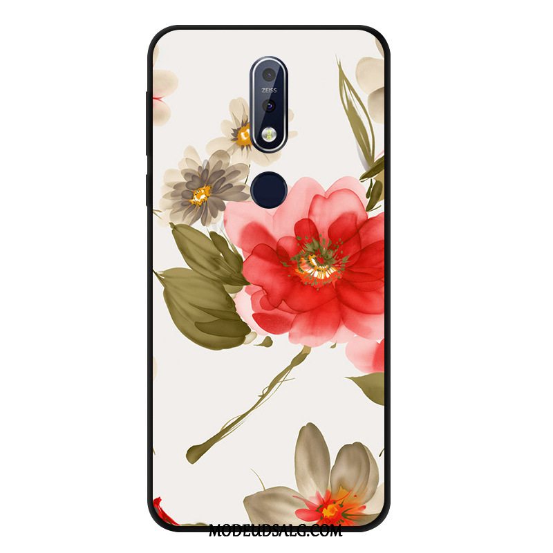 Nokia 7.1 Etui / Cover Beskyttelse Silikone Vind Anti-fald