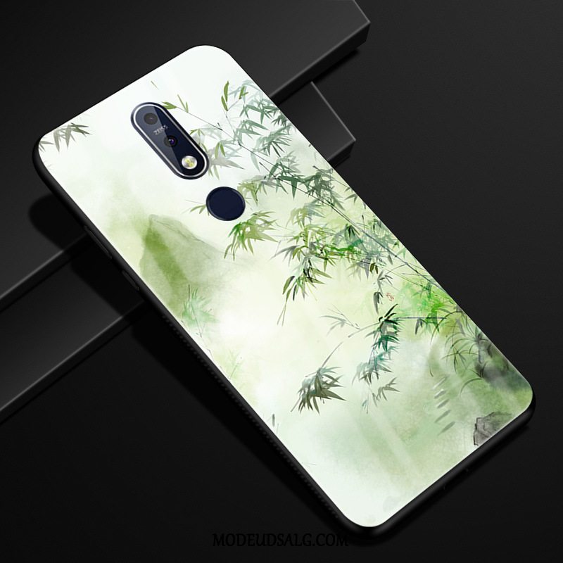 Nokia 7.1 Etui Cover Grøn Anti-fald Kreativ Beskyttelse