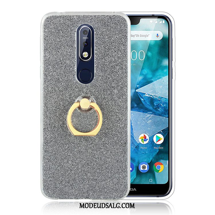 Nokia 7.1 Etui / Cover Kreativ Ring Anti-fald Beskyttelse