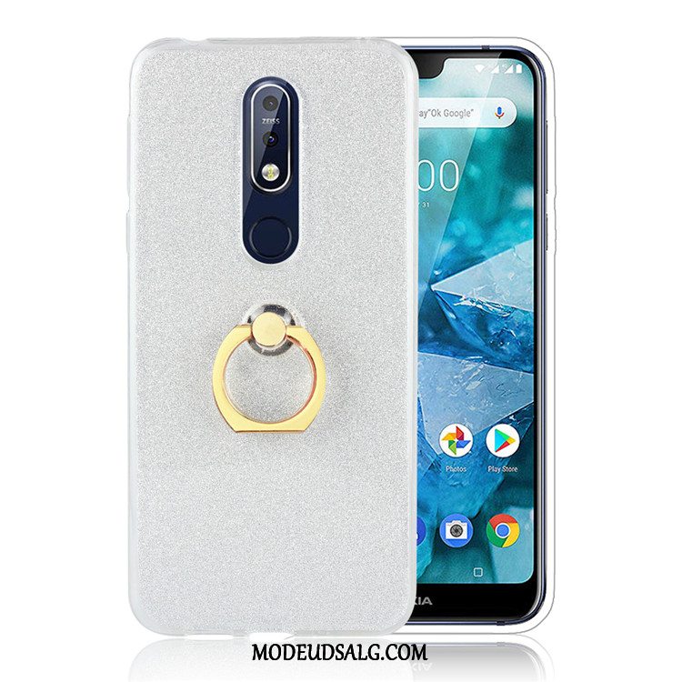 Nokia 7.1 Etui / Cover Kreativ Ring Anti-fald Beskyttelse