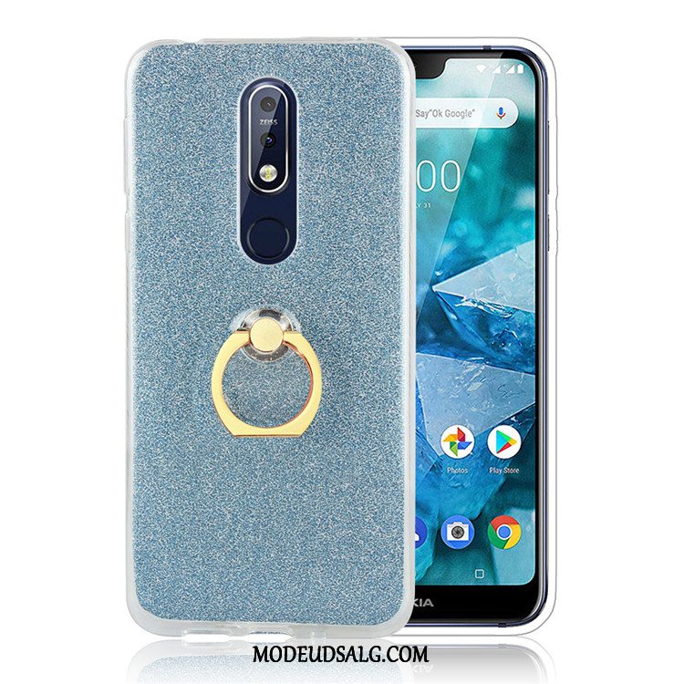 Nokia 7.1 Etui / Cover Kreativ Ring Anti-fald Beskyttelse