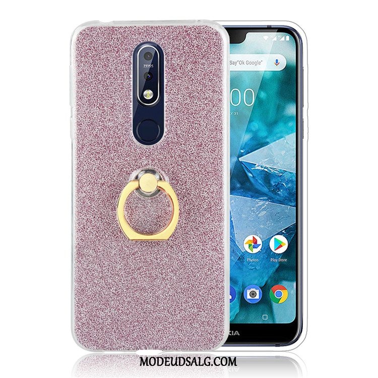 Nokia 7.1 Etui / Cover Kreativ Ring Anti-fald Beskyttelse