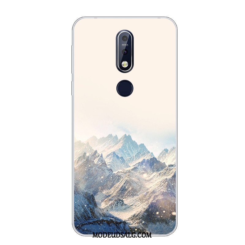 Nokia 7.1 Etui / Cover Smuk Silikone Beskyttelse Lyserød Blød