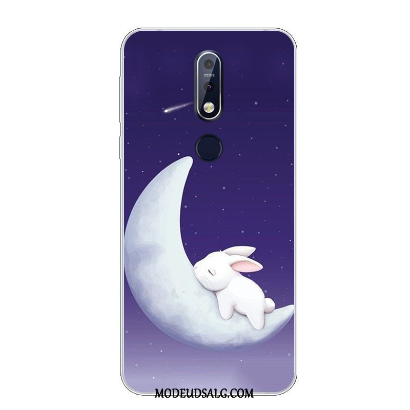 Nokia 7.1 Etui / Cover Smuk Silikone Beskyttelse Lyserød Blød