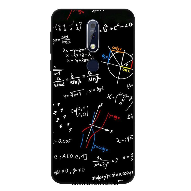 Nokia 7.1 Etui / Cover Sort Blød Anti-fald Vind