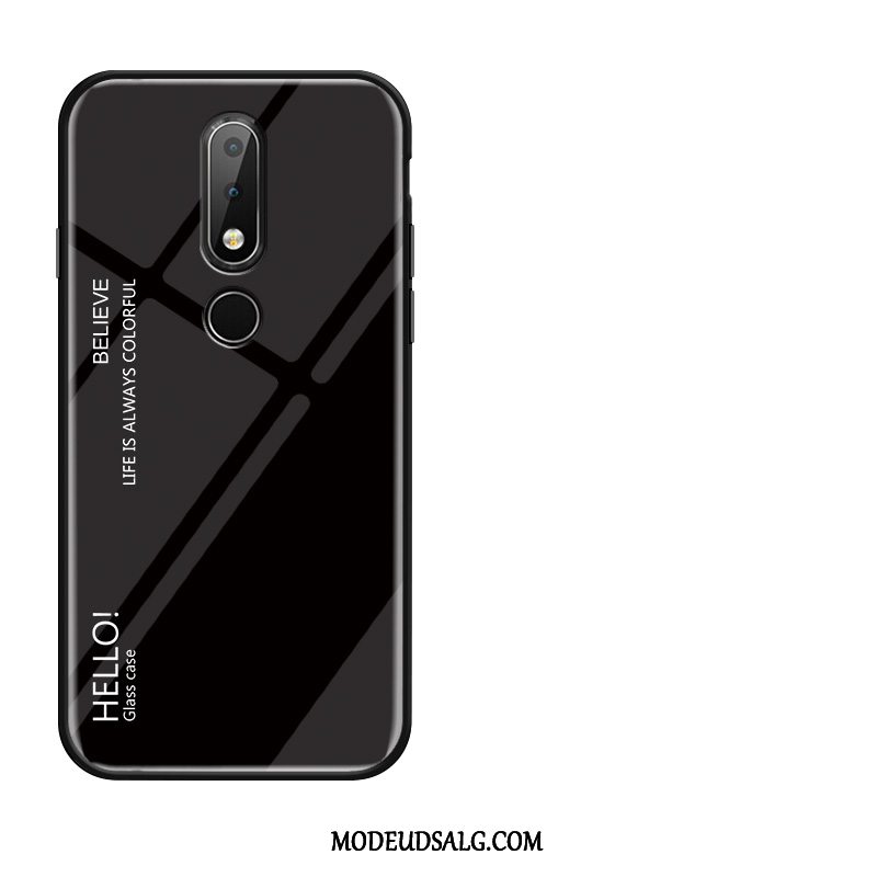 Nokia 7.1 Etui Kreativ Rød Gradient Cover Elskeren